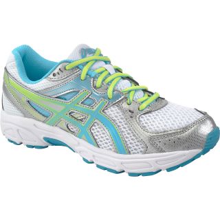 ASICS Womens GEL Contend 2 Running Shoes   Size 6, White/green