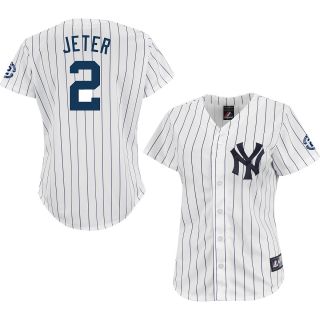 MAJESTIC ATHLETIC Womens New York Yankees Derek Jeter Retirement Replica White