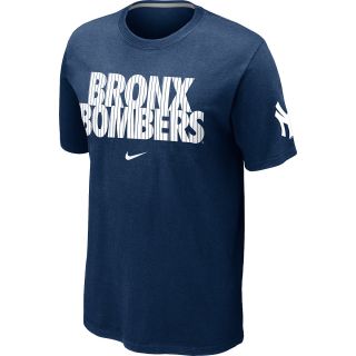 NIKE Mens New York Yankees Bronx Bombers Local Short Sleeve T Shirt   Size