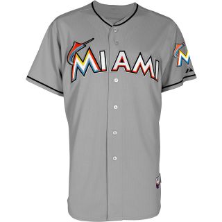 Majestic Athletic Miami Marlins Blank Authentic Road Cool Base Jersey   Size
