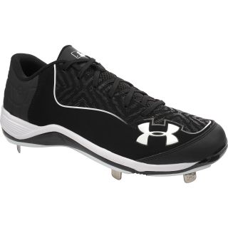 UNDER ARMOUR Mens Ignite Low Baseball Cleats   Size 13.5, Black/white