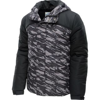 SLALOM Boys Insulated Winter Jacket   Size Xsmallboys, Blue Tiger Camo