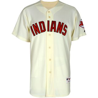 Majestic Athletic Cleveland Indians Authentic Big & Tall Alternate Ivory Jersey