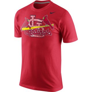 NIKE Mens St. Louis Cardinals Team Issue Woodmark Short Sleeve T Shirt   Size