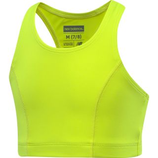 NEW BALANCE Girls Basic Sports Bra   Size 6/6x, Yellow
