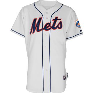 Majestic Athletic New York Mets Blank Authentic Alternate Home 1 White Cool