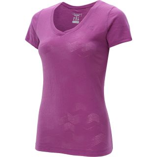 CHAMPION Womens Burnout Short Sleeve T Shirt   Size Xl, Raspberry
