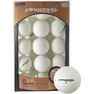 Ping Pong 38 Pack 1* White Table Tennis Balls (T1441)