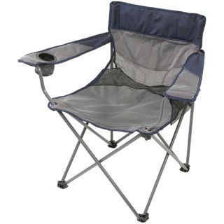 Stansport Apex Oversized High Back Arm Chair Navy/Grey (G 405)