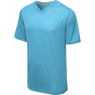 NIKE Mens Legend V Neck Short Sleeve T Shirt   Size Xl, Polarized Blue