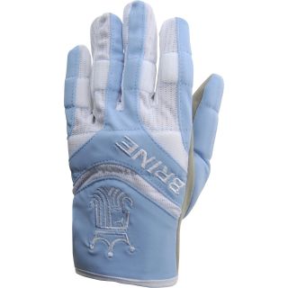 BRINE Womens Fire Lacrosse Gloves   Size Large, Carolina Blue