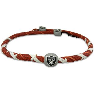 Gamewear Oakland Raiders Classic Spiral Genuine Football Leather Necklace