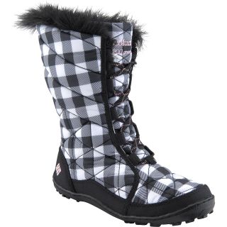 COLUMBIA Girls Minx Mid Omni Heat Winter Boots   Size 3, Black/white