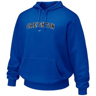 NIKE Mens Creighton Bluejays Pullover Hoody   Size Small, Royal