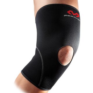 McDavid Knee Support with Open Patella   Size XL/Extra Large, Black/scarlet