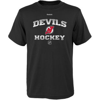 REEBOK Youth New Jersey Devils Authentic Elite Short Sleeve T Shirt   Size Xl