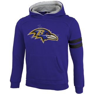 NFL Team Apparel Youth Baltimore Ravens Super Soft Fleece Hoody   Size Medium