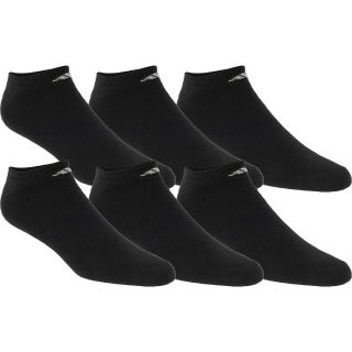 adidas Mens Athletic No Show Socks   6 Pack   Size Large, Black/white