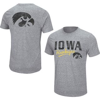 COLOSSEUM Mens Iowa Hawkeyes Atlas Short Sleeve T Shirt   Size 2xl, Grey