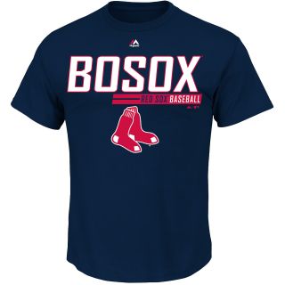 MAJESTIC ATHLETIC Mens Boston Red Sox Laser Like Focus Short Sleeve T Shirt  