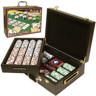 Trademark Global 500 Four Aces Chips In Deluxe Case (10 1003 52001)