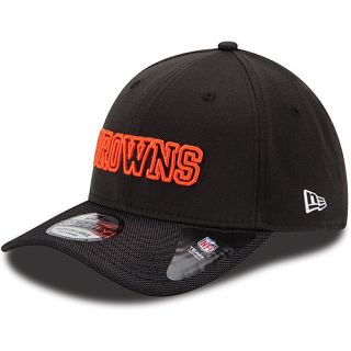 NEW ERA Mens Cleveland Browns HC 39THIRTY Logo Line Cap   Size S/m, Black