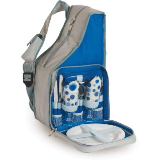 Picnic Plus Fiesta 2 Person Picnic Backpack, Royal Blue (PS2 251L)
