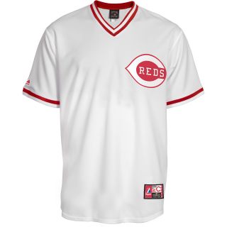Majestic Athletic Cincinnati Reds Johnny Bench Replica Cooperstown Home Jersey  