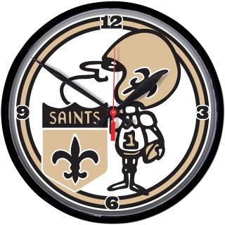 Wincraft New Orleans Saints Sir Saint Round Clock (2572418)