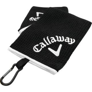 CALLAWAY Tri Fold Golf Towel, Black