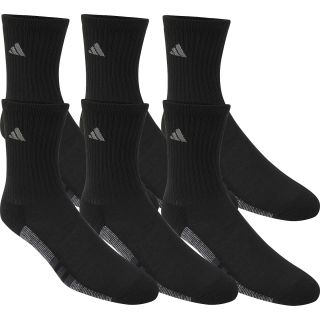 adidas Youth Cushioned Athletic Crew Socks   6 Pack   Size 8 9, Black