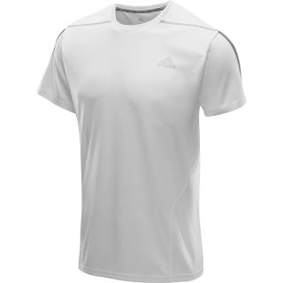 adidas Mens Questar Short Sleeve T Shirt   Size 2xl, White/grey