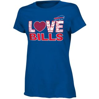 NFL Team Apparel Girls Buffalo Bills Feel The Love Short Sleeve T Shirt   Size