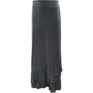 SOYBU Womens Eden Maxi Skirt   Size Small, Blue Lagoon/grey