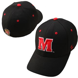 Zephyr Maryland Terrapins DH Fitted Hat   Black   Size 6 3/4, Maryland