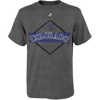 MAJESTIC ATHLETIC Youth Colorado Rockies All For Victory Short Sleeve T Shirt  