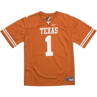 NIKE Youth Texas Longhorns Game Replica Football Jersey   Size Large, Orange