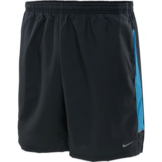 NIKE Mens 7 Woven Running Shorts   Size 2xl, Anthracite/blue