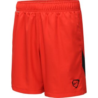 NIKE Mens Academy Woven Soccer Shorts   Size Small, University Red/black