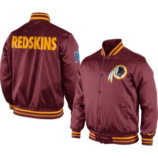 NIKE Mens Washington Redskins Snap Front Start Again Jacket   Size Medium,