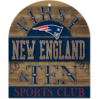 Wincraft New England Patriots 10X11 Club Wood Sign (91164010)