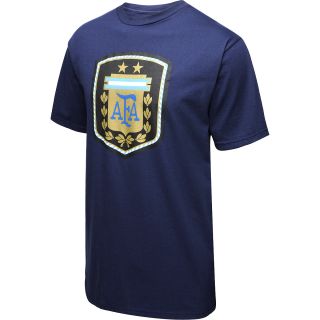 adidas Argentina Crest Short Sleeve T Shirt   Size Large, Black