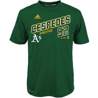 adidas Youth Oakland Athletics Yoenis Cespedes ClimaLite Walk Off Name And