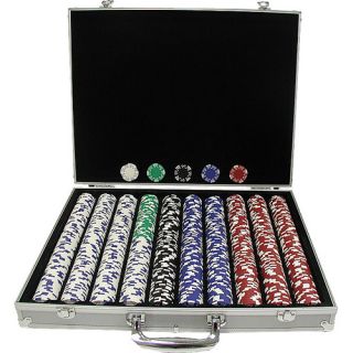 Trademark Poker 11.5gram 1000 Chip Royal Suited Chip Set w/Aluminum Case (10 