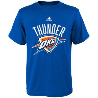 adidas Youth Oklahoma City Thunder Primary Logo Short Sleeve T Shirt   Size Xl,