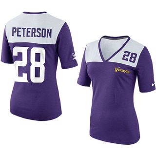NIKE Womens Minnesota Vikings My Player Name And Number Player V Neck T Shirt  
