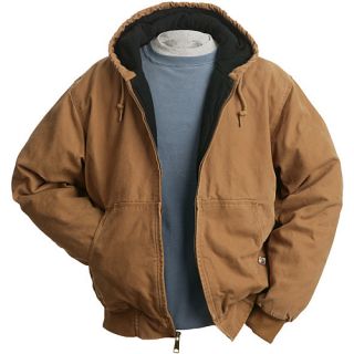 Dri Duck Cheyenne Canvas Hooded Jacket Mens   Size XXL/2XL, Saddle