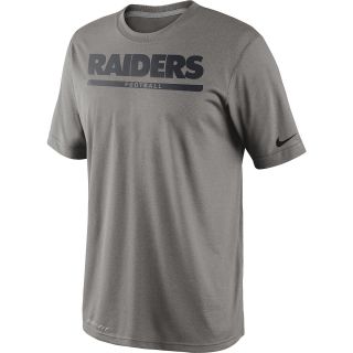 NIKE Mens Oakland Raiders Legend Elite Font Short Sleeve T Shirt   Size Small,