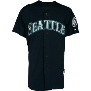 Majestic Athletic Seattle Mariners Blank Authentic Alternate Cool Base Navy