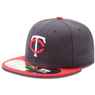 NEW ERA Mens Minnesota Twins Authentic Collection Road 59FIFTY Fitted Cap  